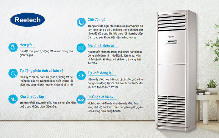 Máy lạnh tủ đứng Reetech RF60‑BC‑A 6HP