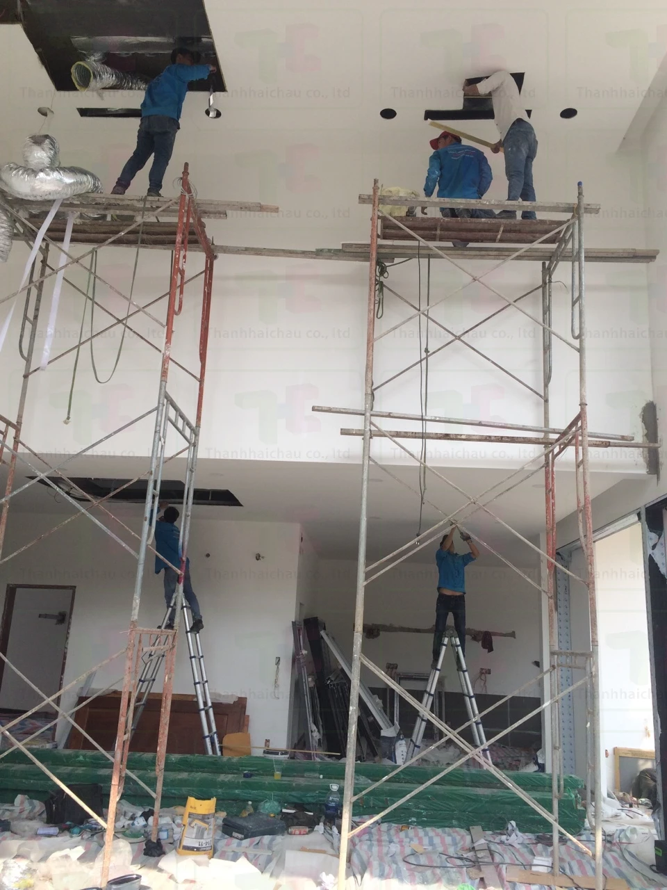Lắp điều hòa giấu trần cho biệt thự - Lắp đặt dàn lạnh