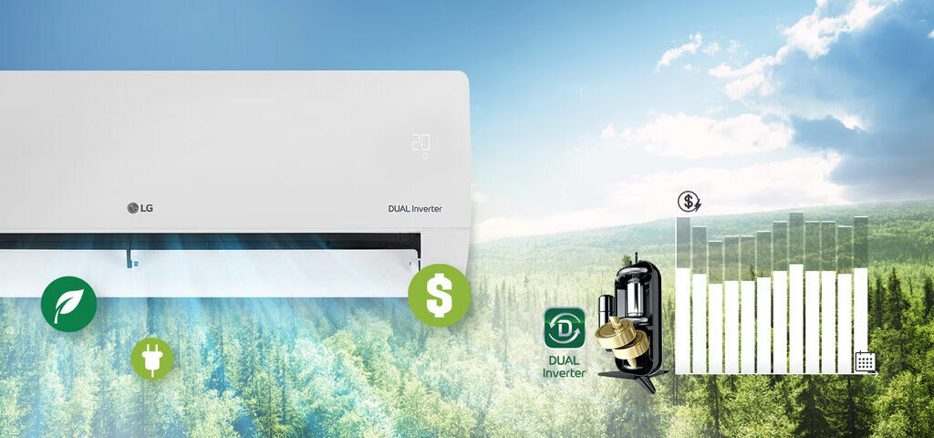 Máy lạnh LG V10WIN1 treo tường 1 HP 9000 Btu inverter