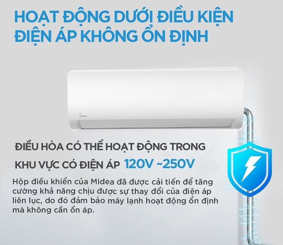 Máy lạnh Midea MSAGII-10CRDN8 treo tường 1 HP 10000 btu inverter