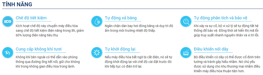 Các tính năng nổi bật của sản phẩm