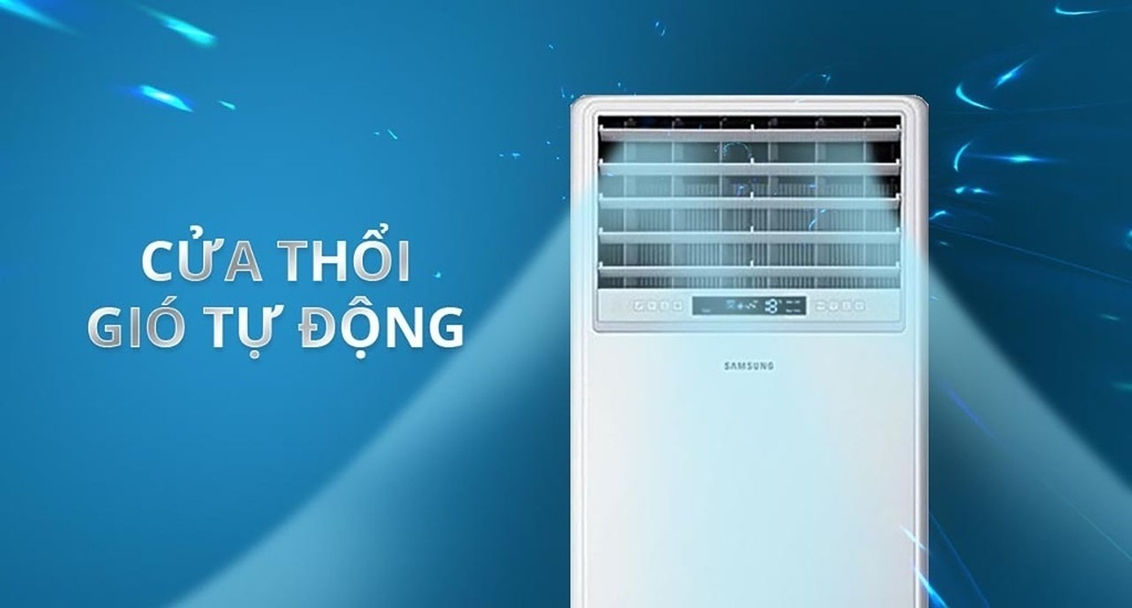 Các cánh thổi gió tự động mở ra khi máy lạnh được bật lên