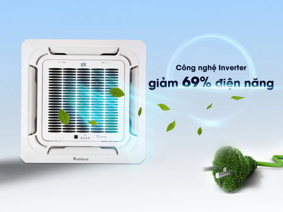 Sản phẩm tích hợp công nghệ inverter siêu tiết kiệm điện năng