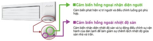 Chức năng cảm biến kép cung cấp sự thoải mái vượt trội và giúp tiết kiệm năng lượng